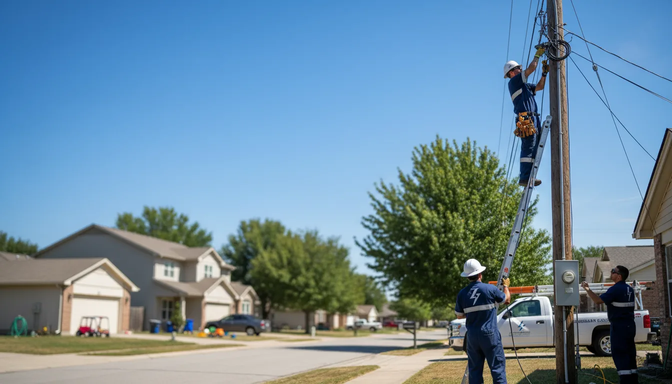 Residential electrician providing installation services in Tinsley, MS